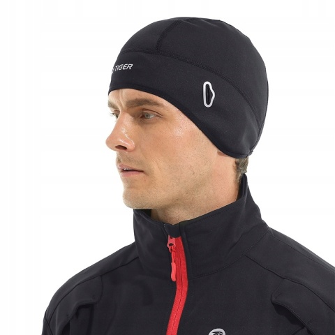 CZAPKA ROWEROWA ZIMOWA X-TIGER CIEPŁA TERMOAKTYWNA WINDSTOPER POD KASK PRO