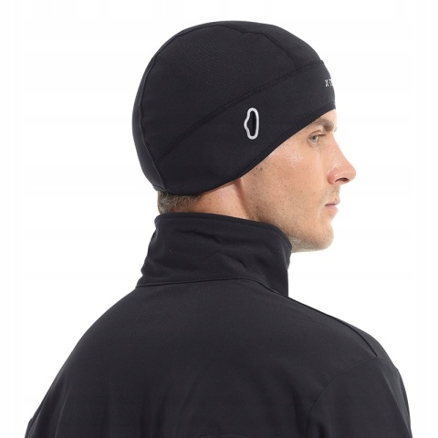 CZAPKA ROWEROWA ZIMOWA X-TIGER CIEPŁA TERMOAKTYWNA WINDSTOPER POD KASK PRO
